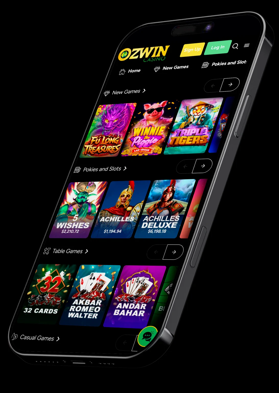 Ozwin mobile app for iOS
